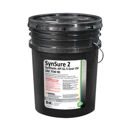 D-A LUBRICANT CO D-A SynSure 2 Synthetic Gear Oil SAE 75W90 - 35 Lb Plastic Pail 14618LB